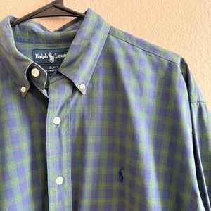 Ralph Lauren Blake Tartan Plaid Button Down